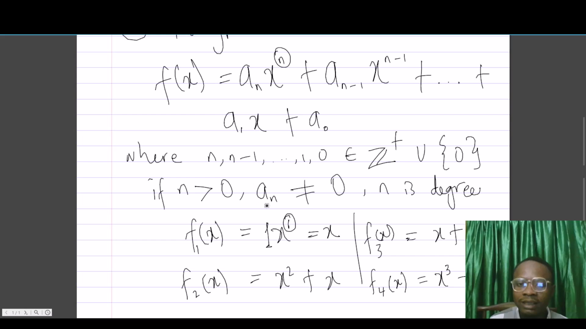 Polynomials - Kinds of Real-Valued Functions | Real-Valued Functions ...