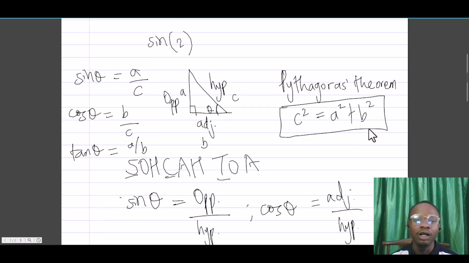 Trigonometric functions - Transcendental Functions | Functions and ...