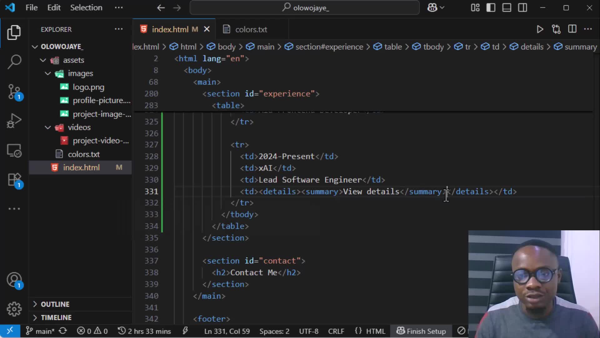 Adding expandable details - Displaying Tabular Data | HTML Foundations ...