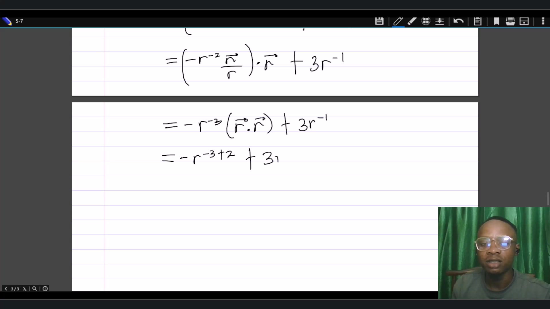 Worked examples (3) - Divergence of a Vector Field | Calculus of Scalar ...