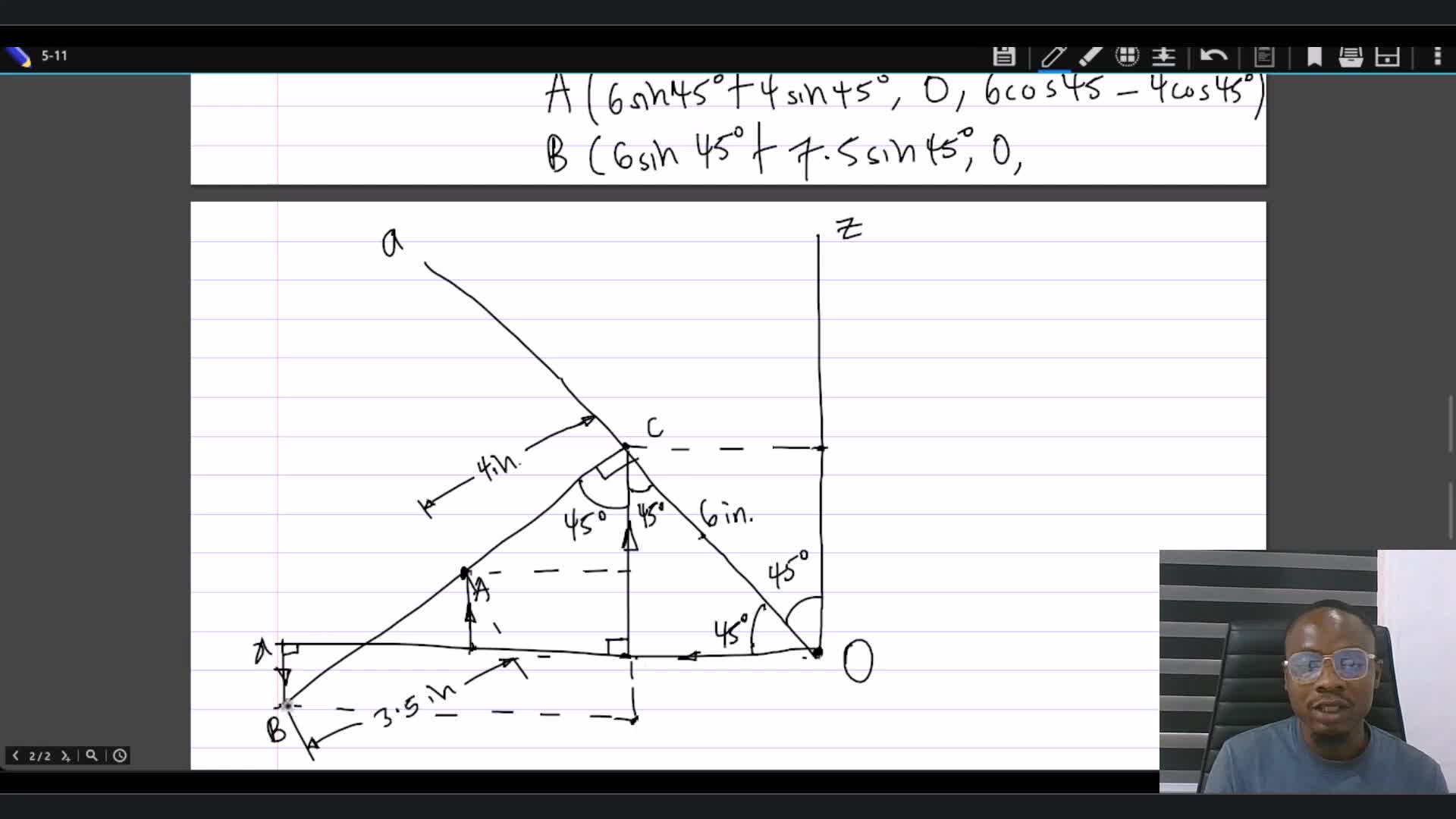 Worked Examples Lesson Moment About An Axis Statics Of