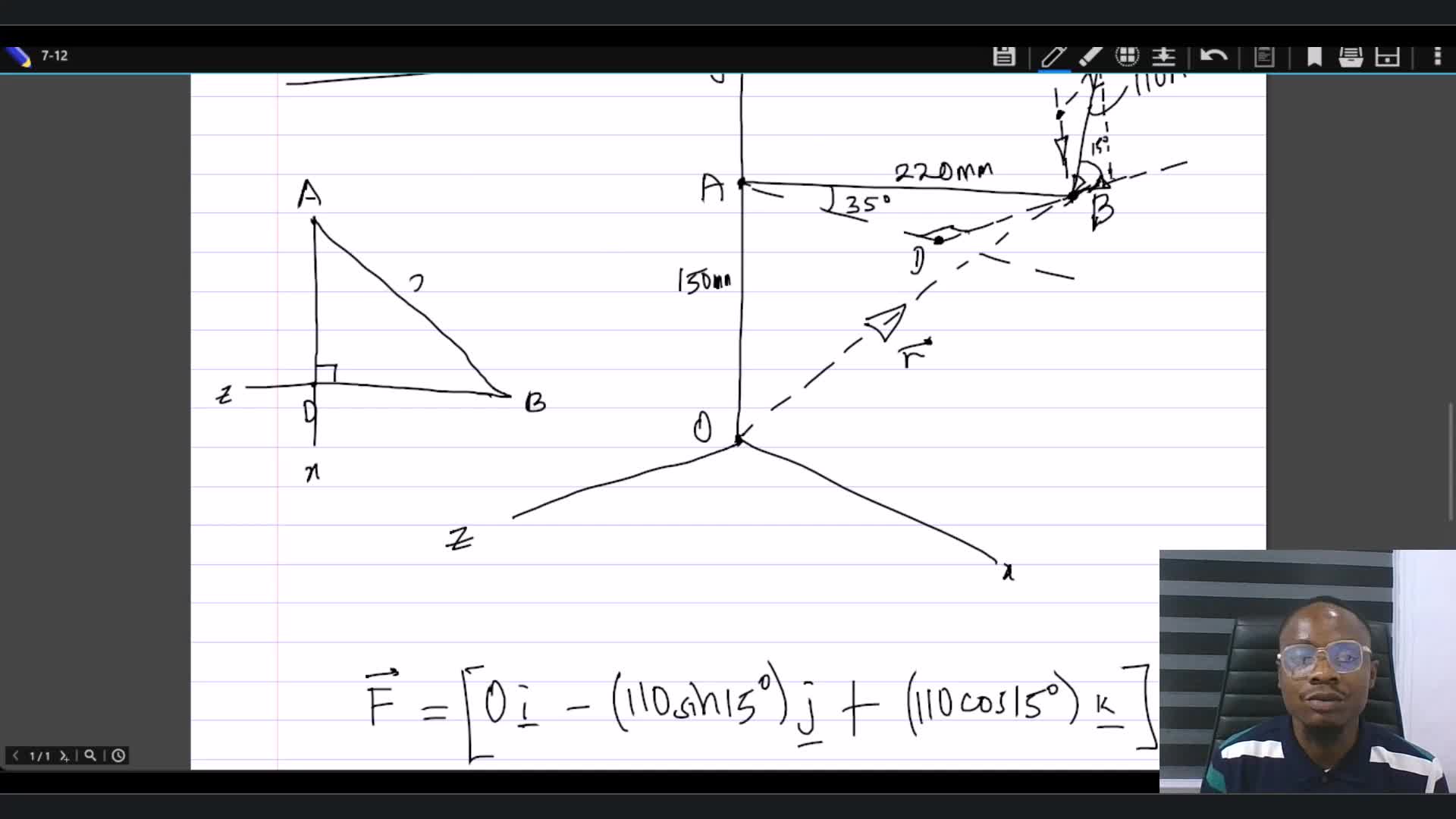 Worked examples (9) - Force-Couple Systems | Systems of Forces on Rigid ...
