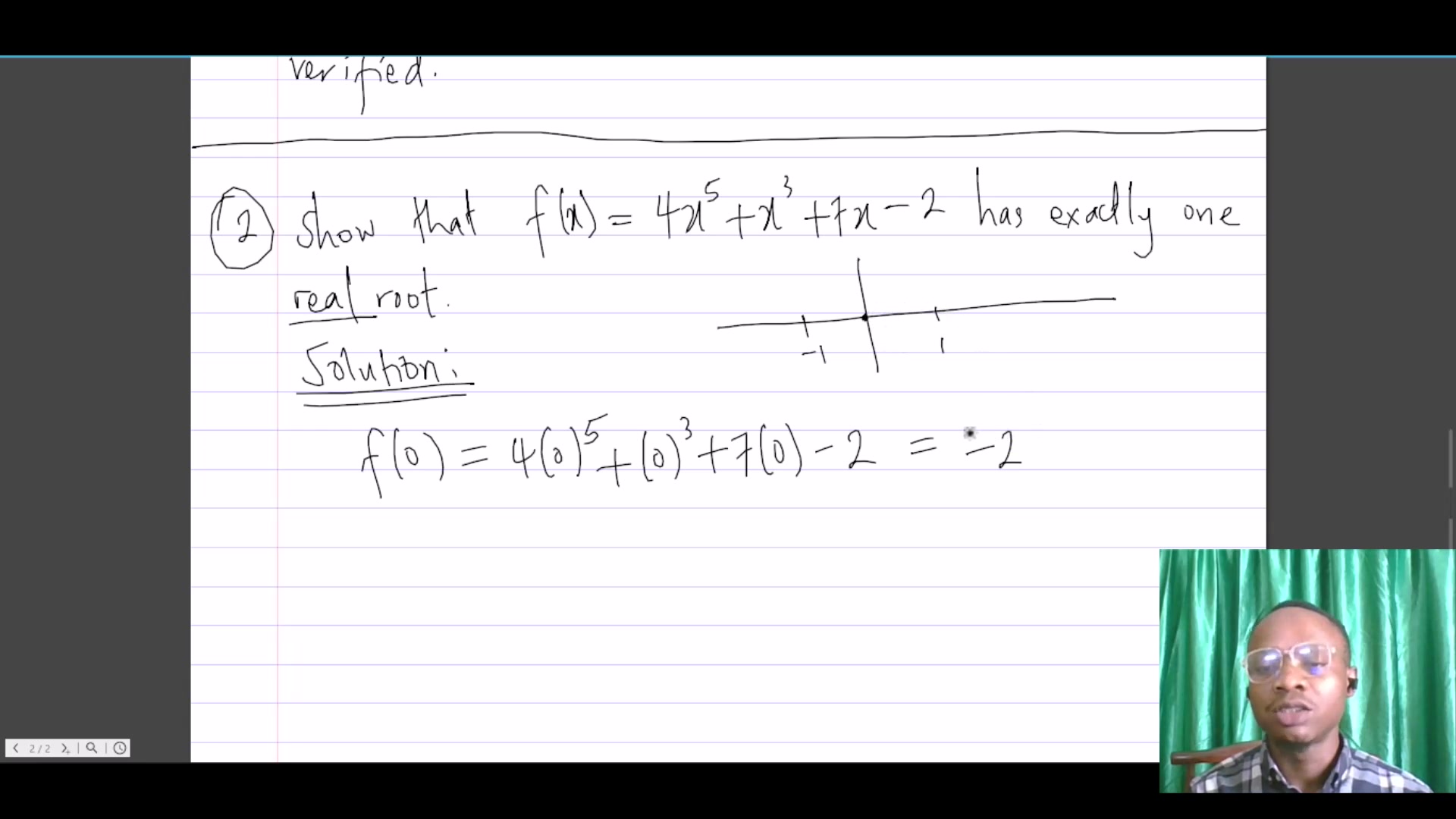 Worked examples (1) - Theorems on Differentiable Functions ...