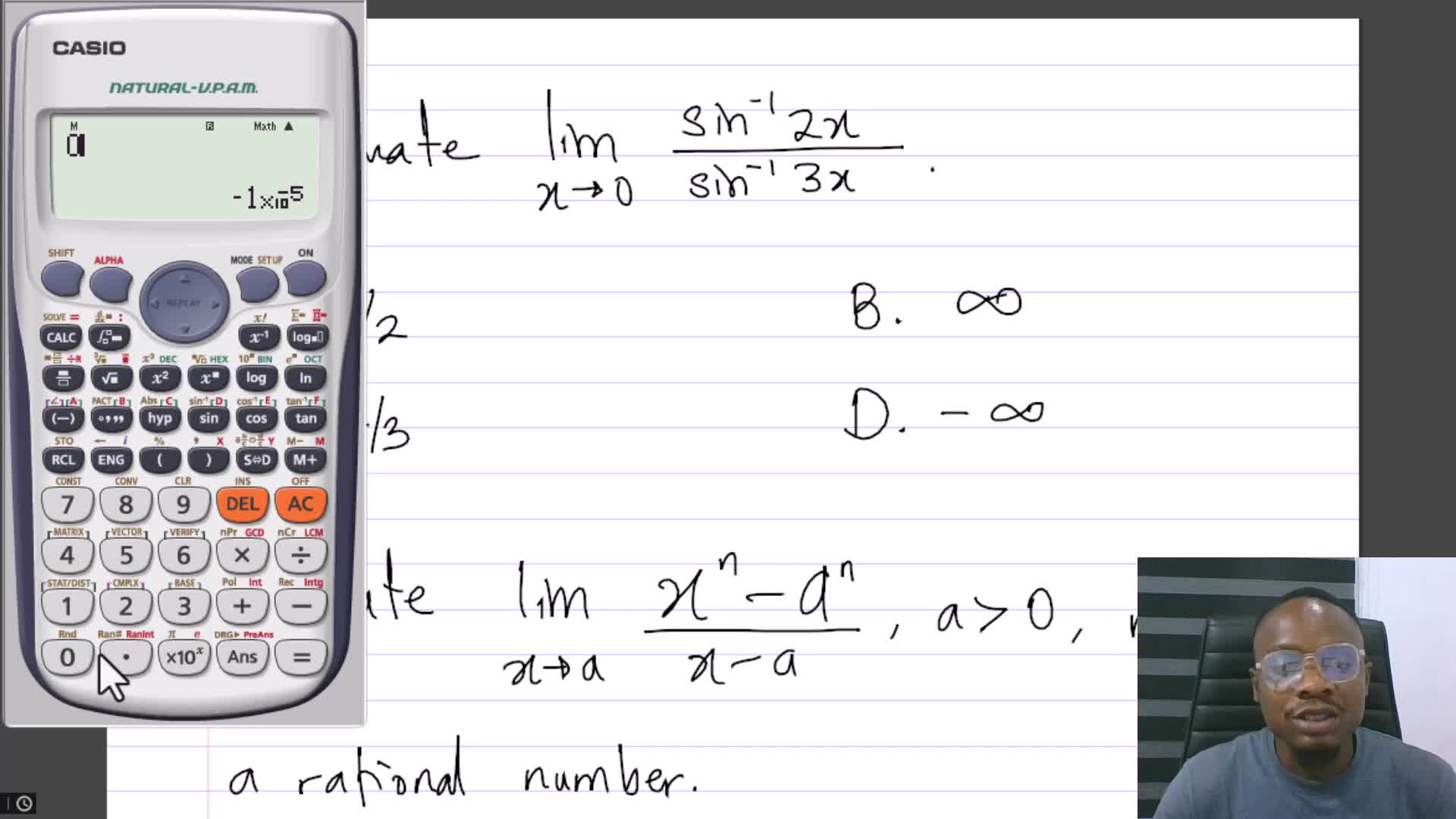 Worked examples (1) - Limits of Real-Valued Functions | Study Guide ...