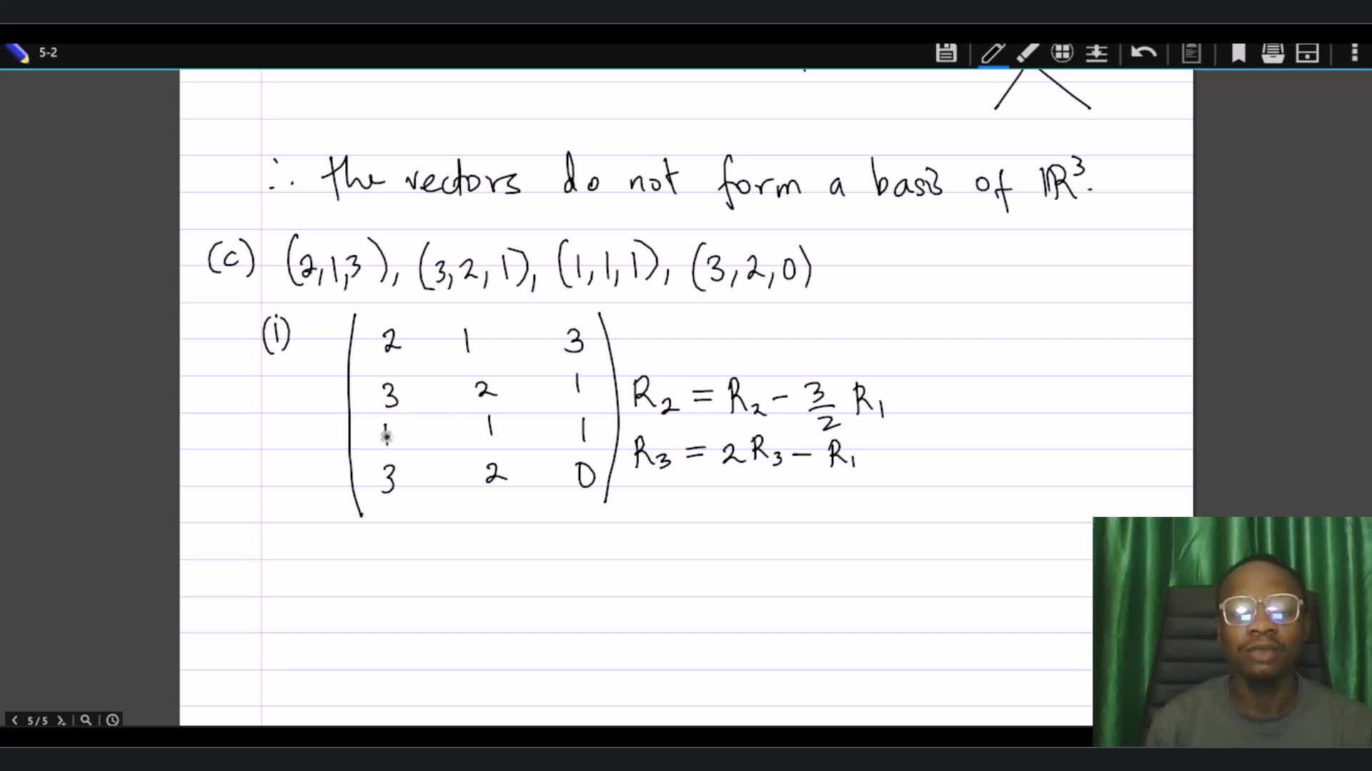 Worked examples (1) - Basis and Dimension | Linear Vector Spaces ...