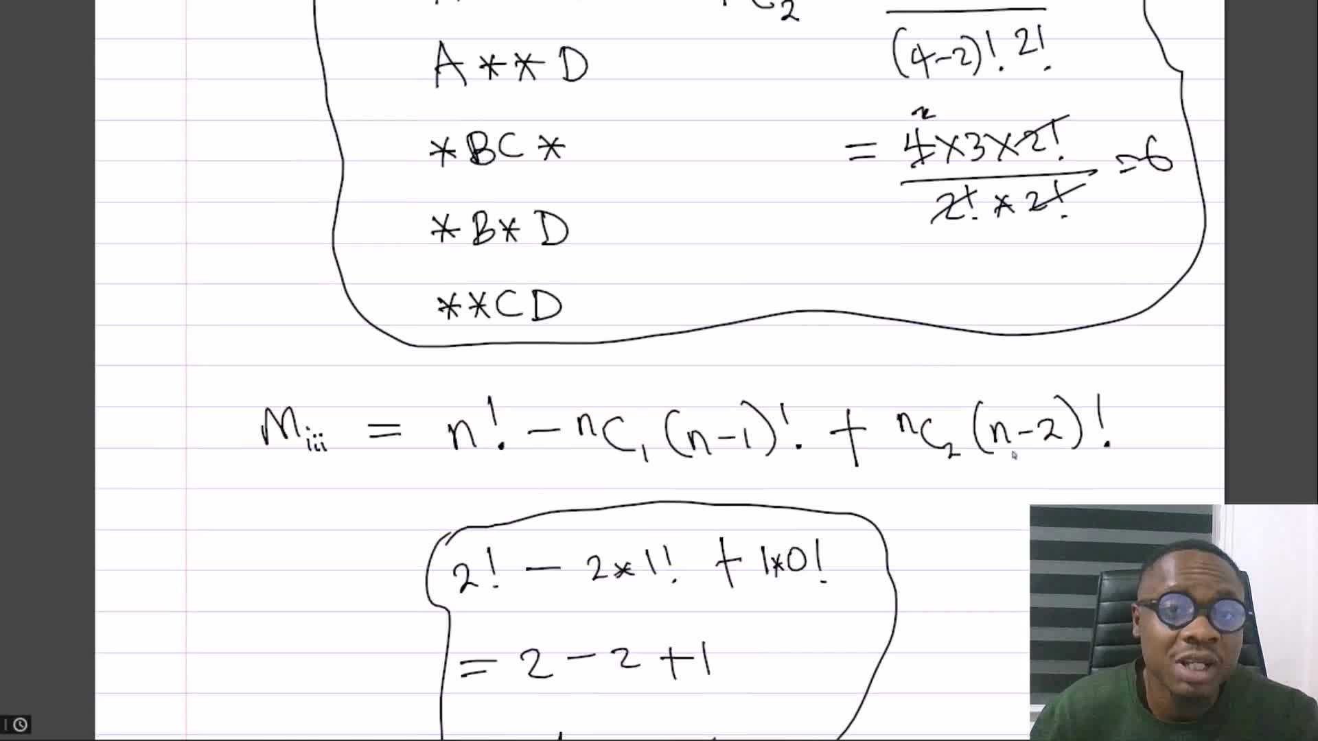 The derangement formula - Derangements | Permutation and Combination ...